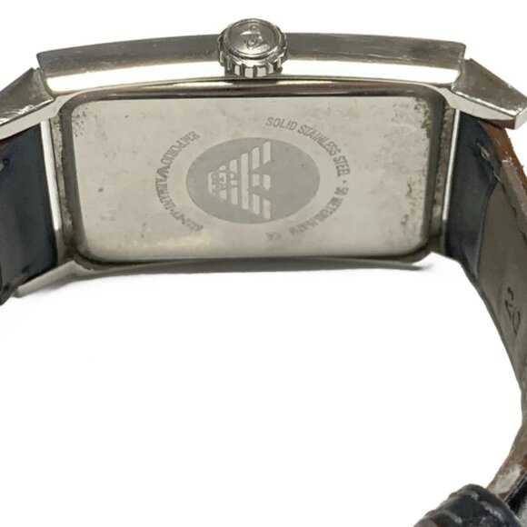 Auth EMPORIO ARMANI - AR-0129 Black Men's Wrist Watch - Picture 4 of 6